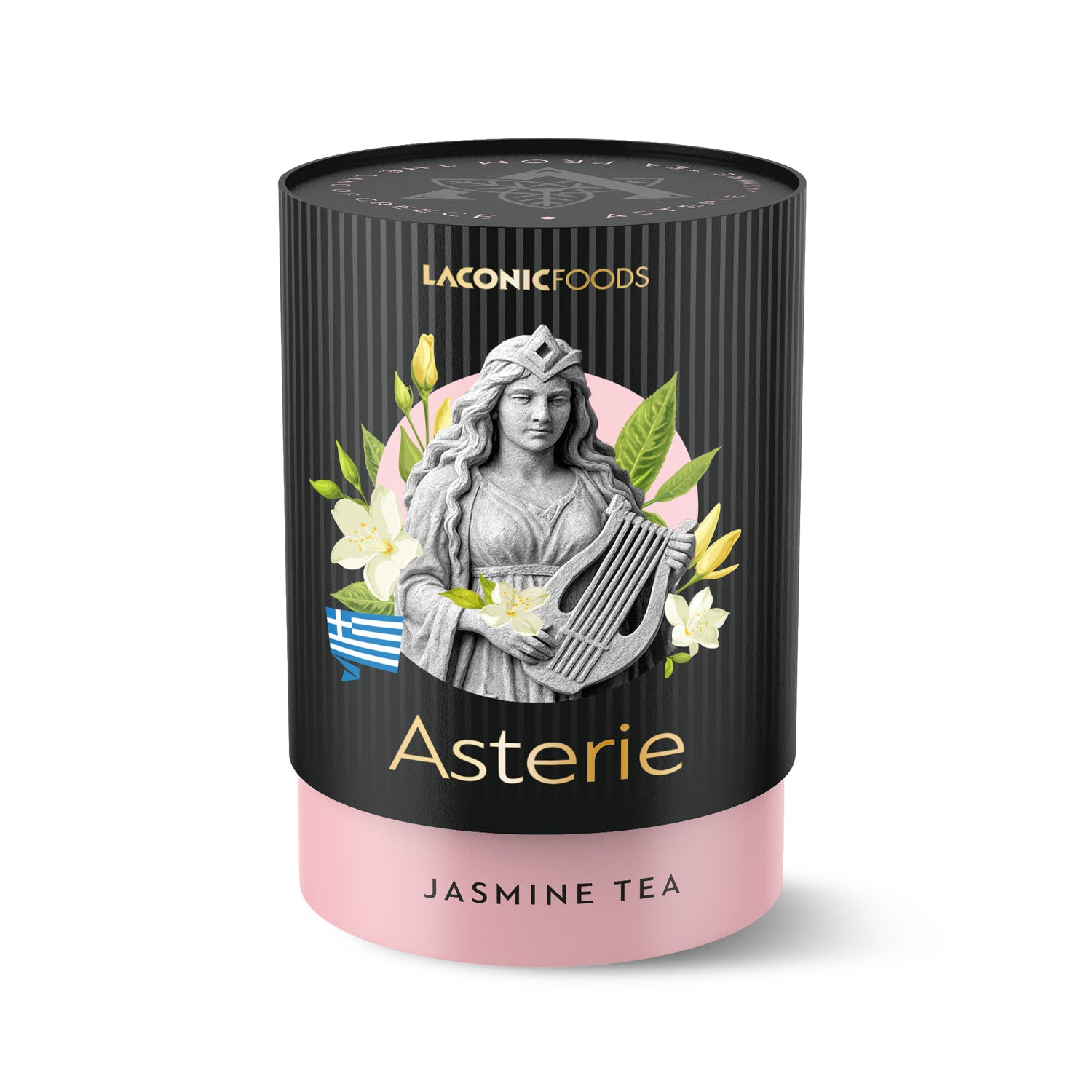 Asterie Jasmine Tea – Premium Greek Loose Leaf Blend by Laconic Foods (75g canister)