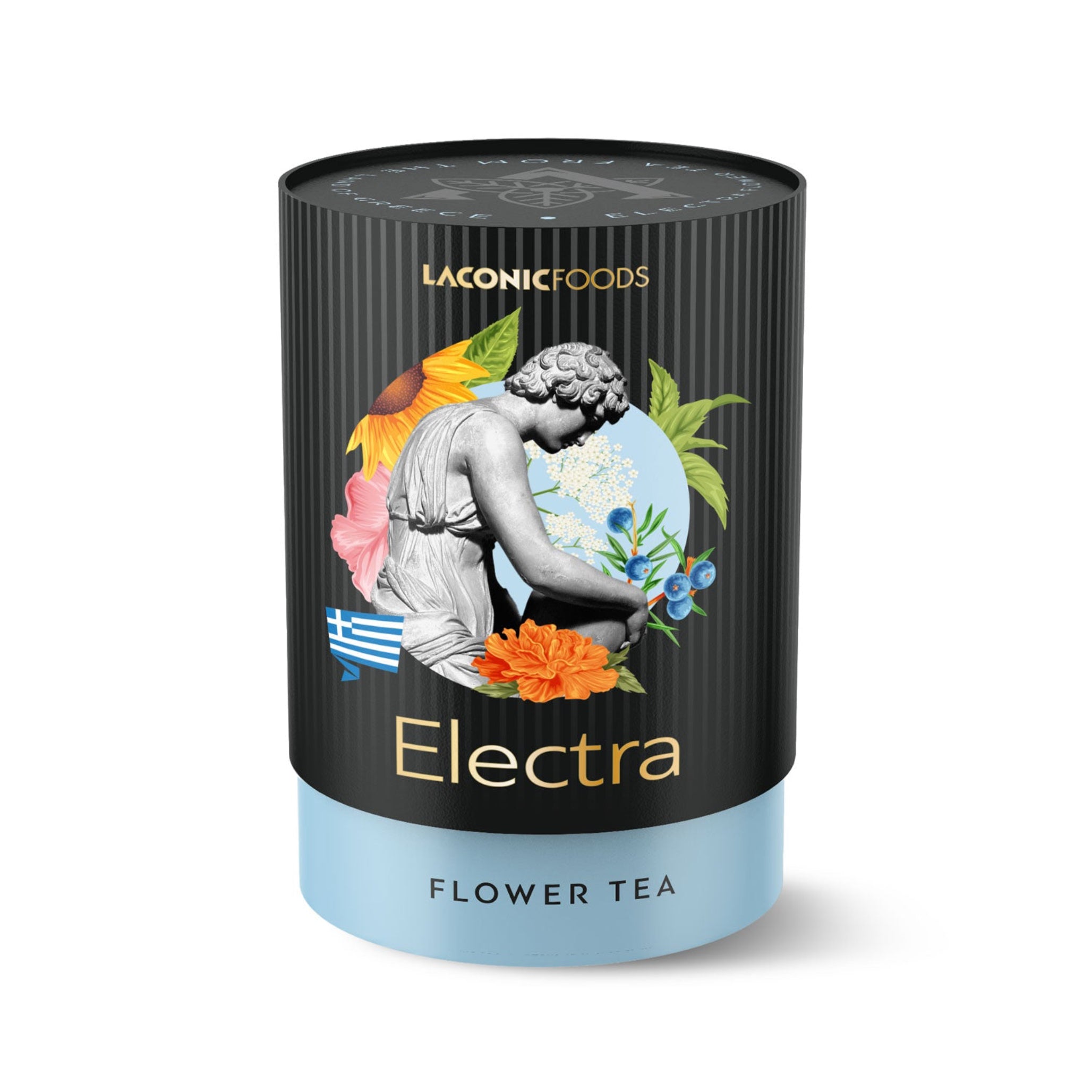 Electra Flower Tea – Premium Greek Loose Leaf Herbal Blend by Laconic Foods (75g canister)