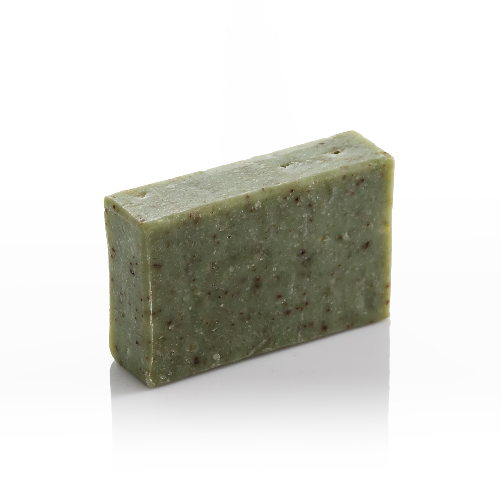 Handmade Greek Pine and Green Clay Olive Oil Soap bar made with Laconic Foods extra virgin olive oil