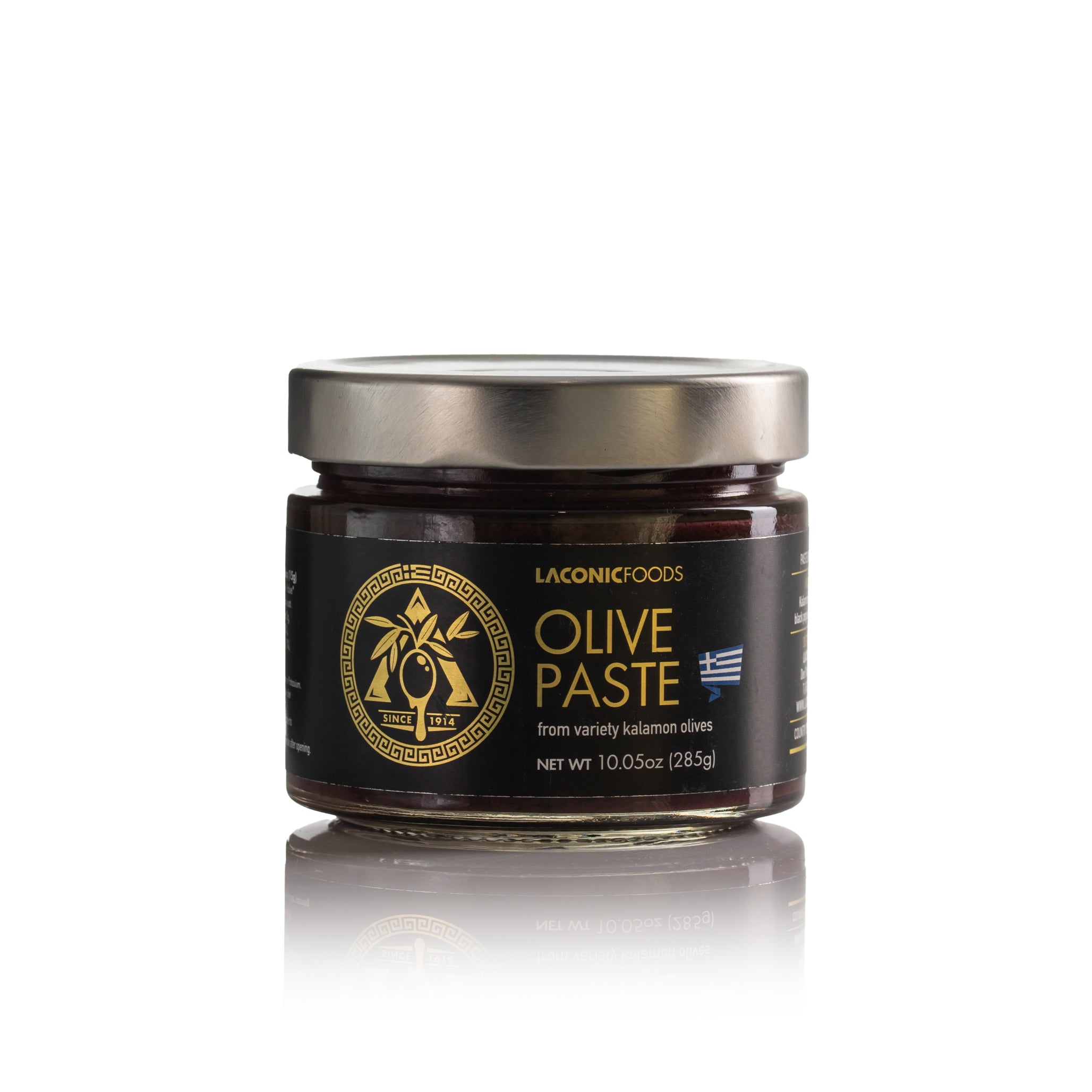 Laconic Foods Kalamon Olive Paste in 285g glass jar made in Greece