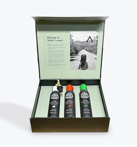 The TRIO Extra Virgin Olive Oil | Premium Gift Set | Single Estate | 250ml