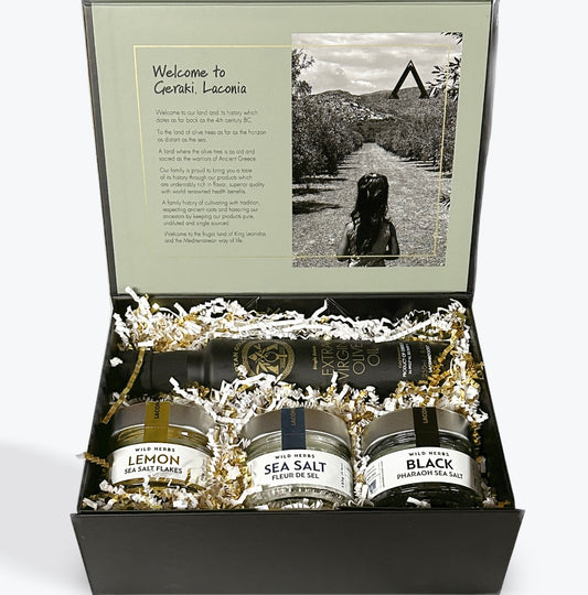 Extra Virgin Olive Oil & Sea Salts| Premium Gift Set