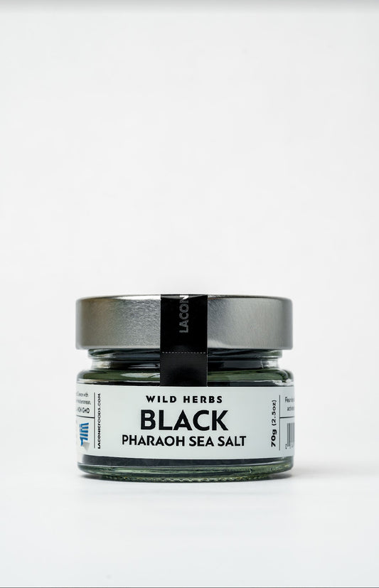 Premium Fleur De Sel with Activated Charcoal | Cyprus | 70g