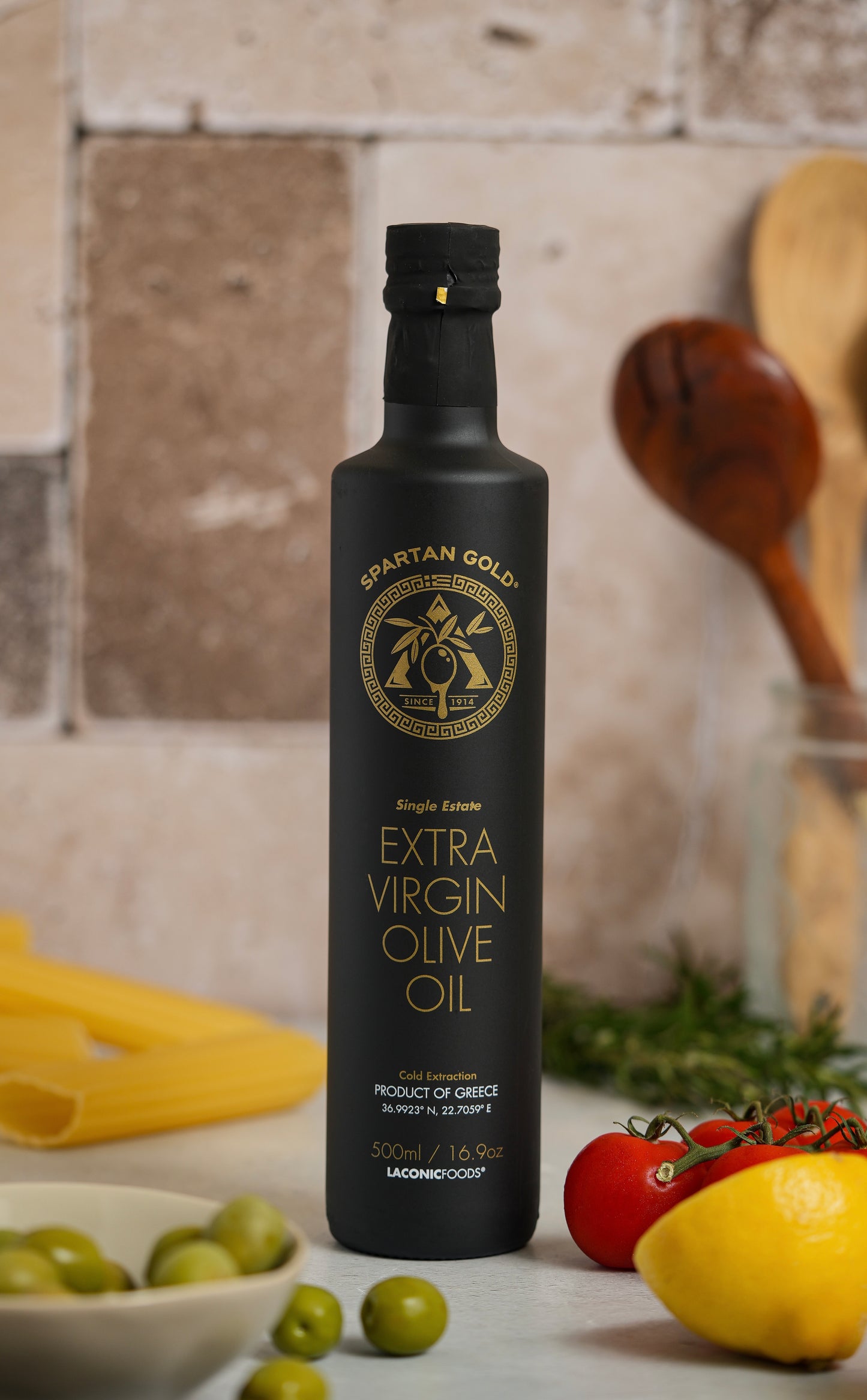 Gold & Silver Award Winner 2024 - Spartan Gold ULTRA Premium Extra Virgin Olive Oil (EVOO) | Single Estate | 500ml