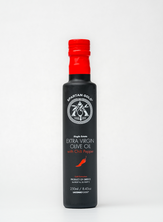 Single Sourced Extra Virgin Olive oil infused with chili peppers