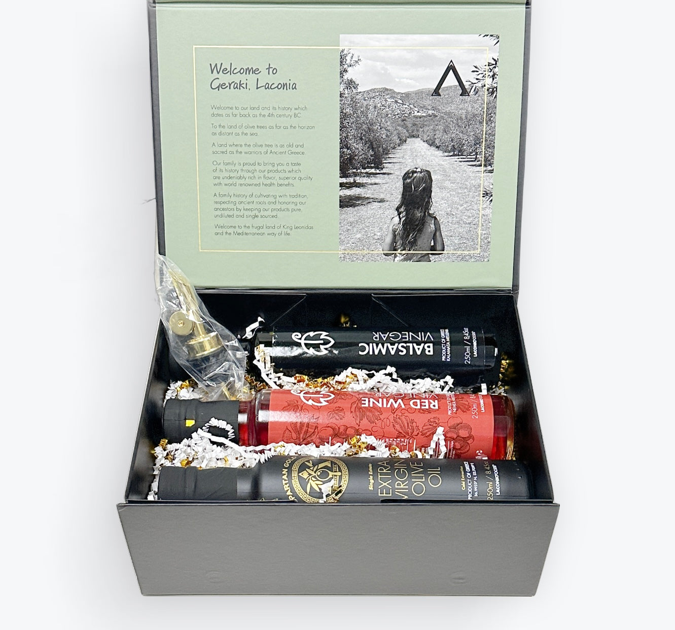 EVOO, Balsamic, and Red Wine Vinegar Premium Gift Set | 250 ml