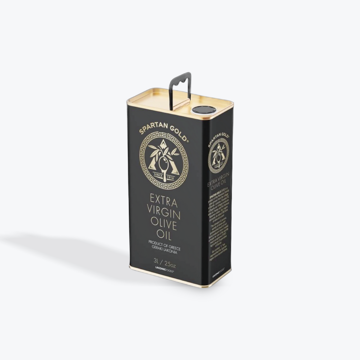 Global Award Winner 2024 | Spartan Gold ULTRA Premium Extra Virgin Olive Oil | Single Estate | 3 Liters