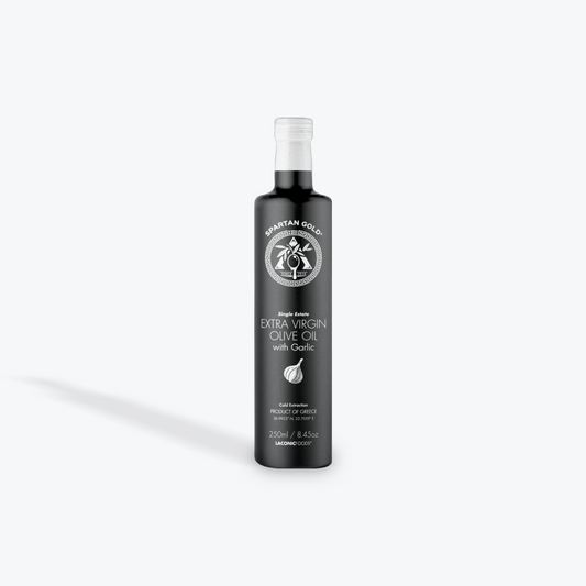 Spartan Gold GARLIC Premium Extra Virgin Olive Oil (EVOO) | Single Estate | 250ml