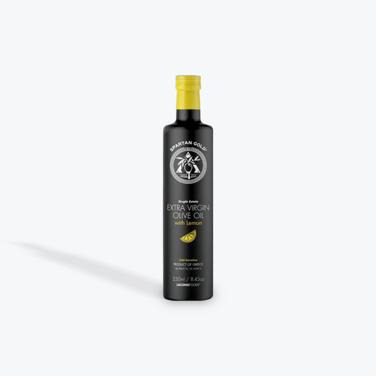 Spartan Gold with LEMON Premium Extra Virgin Olive Oil (EVOO) | Single Estate | 250ml