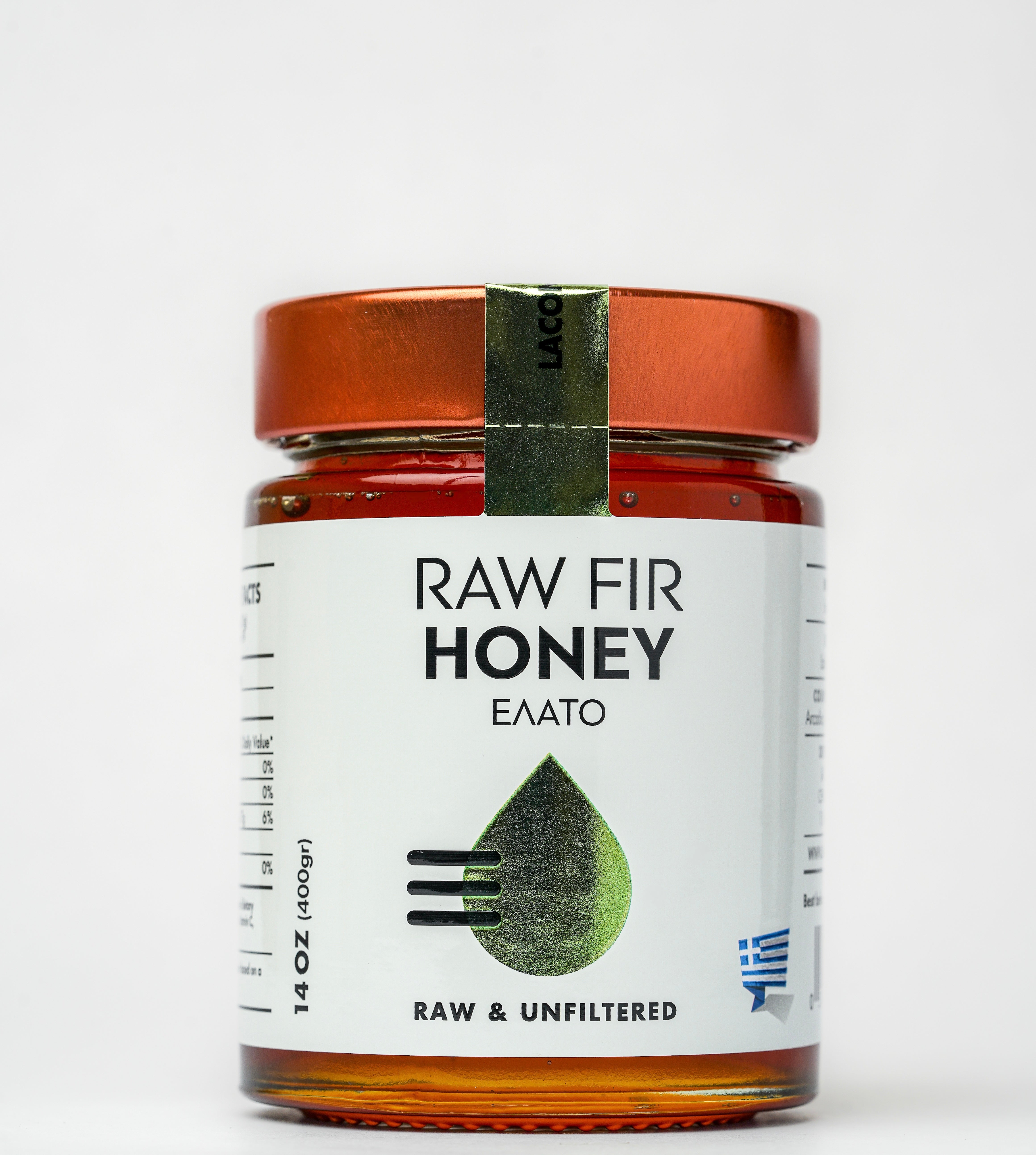 Raw Greek Fir Honey Anti-inflammatory with antioxidants. Mild nuttiness and sweet flavors.