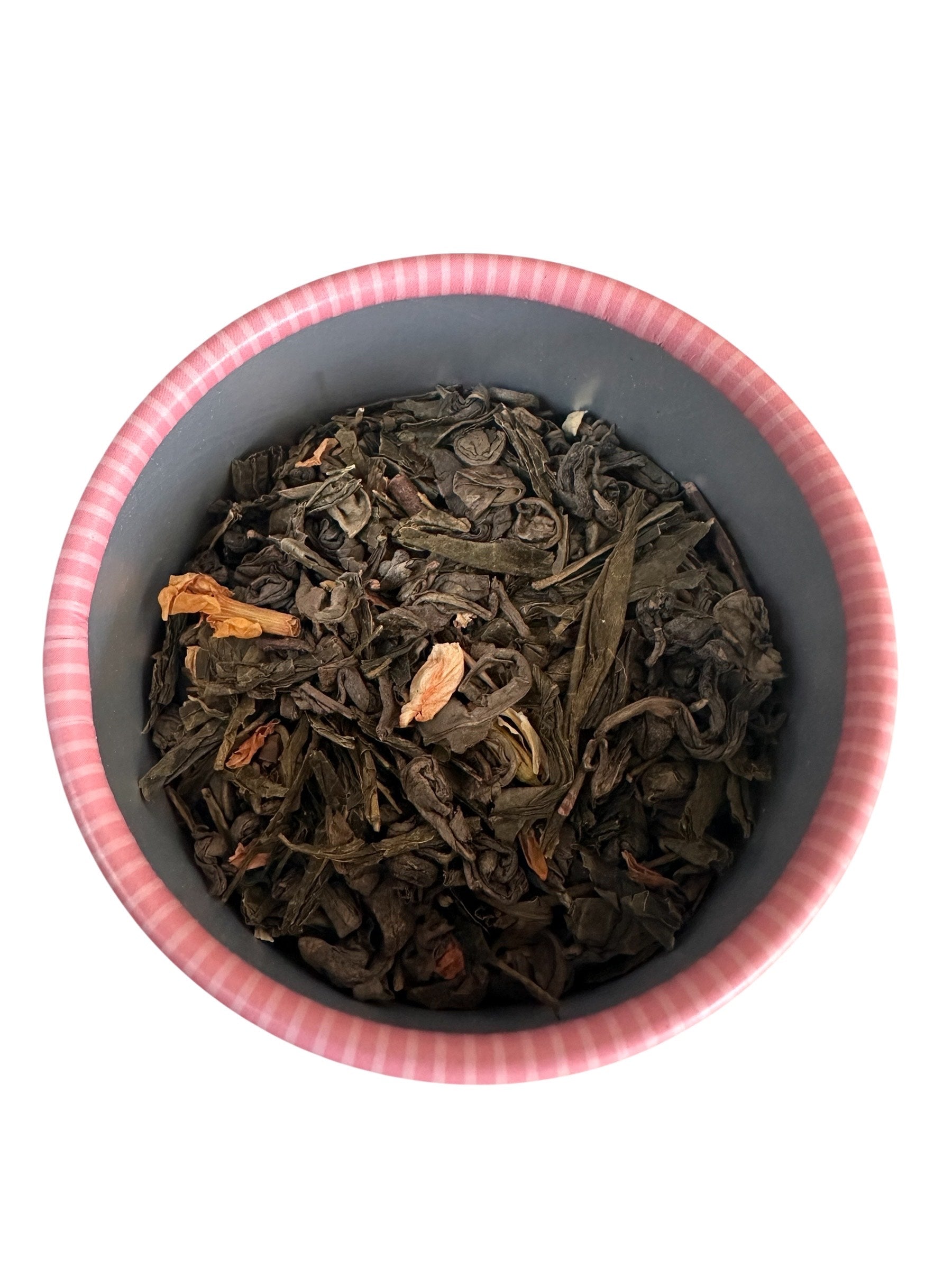 Loose leaf Asterie Jasmine Green Tea in 75g paper tube – Bancha green tea with jasmine petals by Laconic Foods