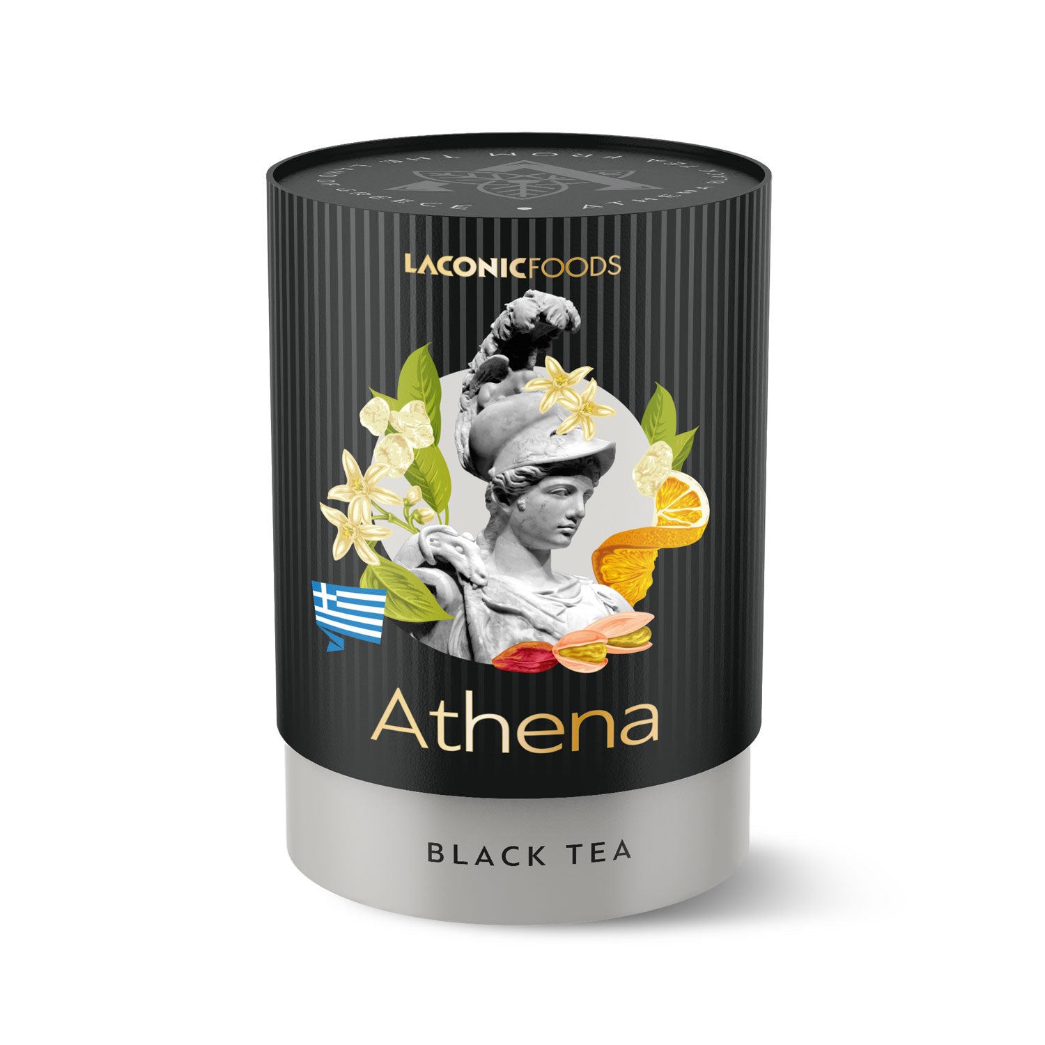 Athena Black Tea – Premium Greek Loose Leaf Blend by Laconic Foods (75g canister)