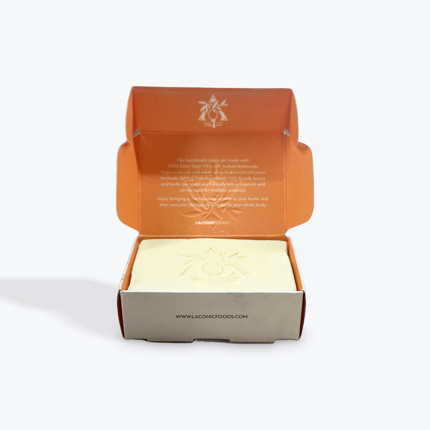 Handmade Extra Virgin Olive Oil Soap | Milk & Honey | All Natural | 100g