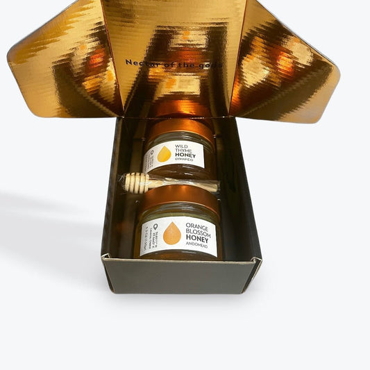 Premium Greek raw honey gift set