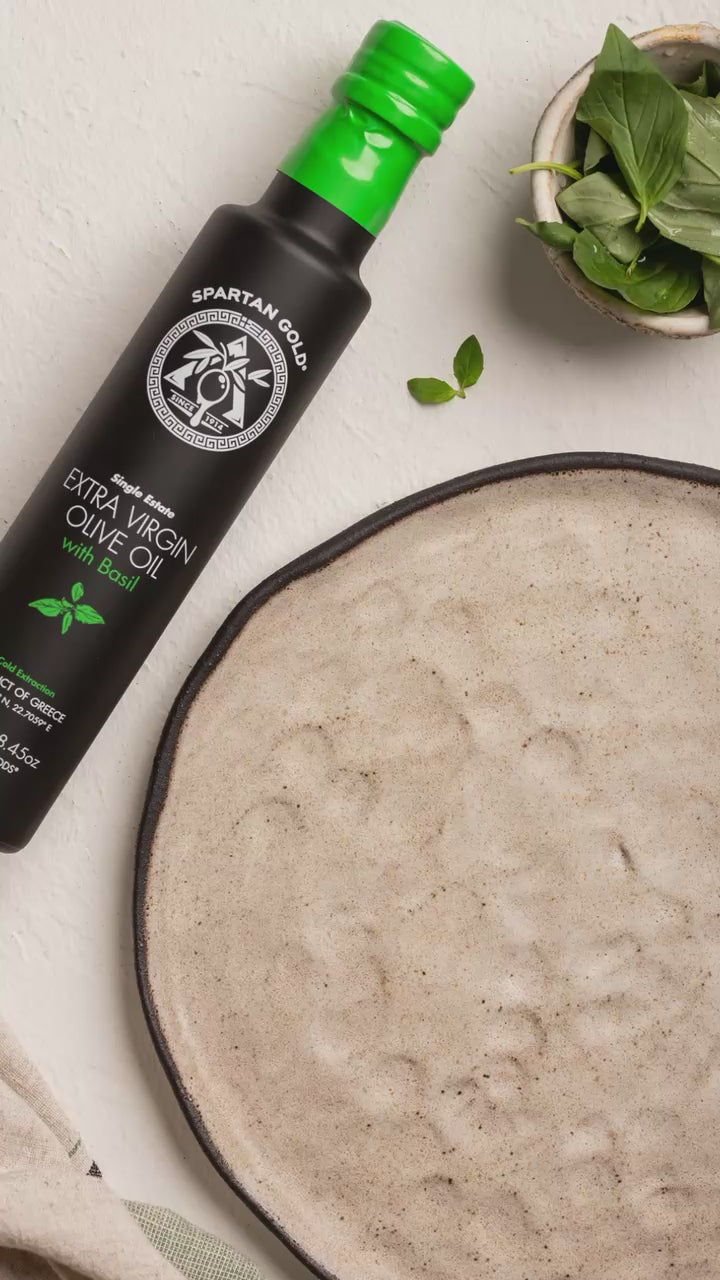 Basil Infused Extra Virgin Olive Oil | Award-Winning Greek EVOO