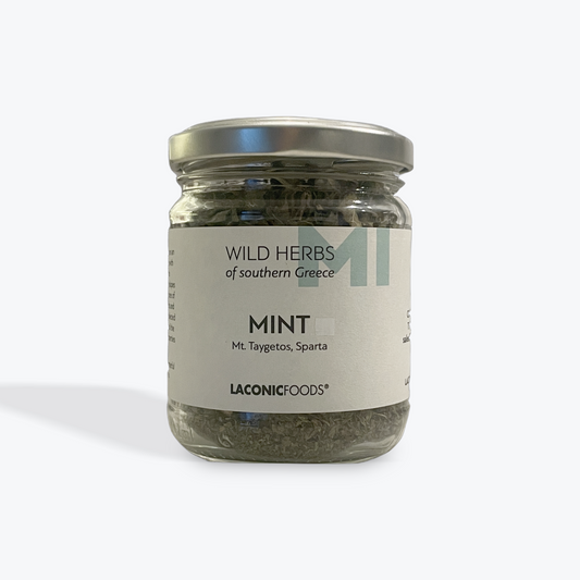 Greek dried mint spices and herbs for Mediterranean diet